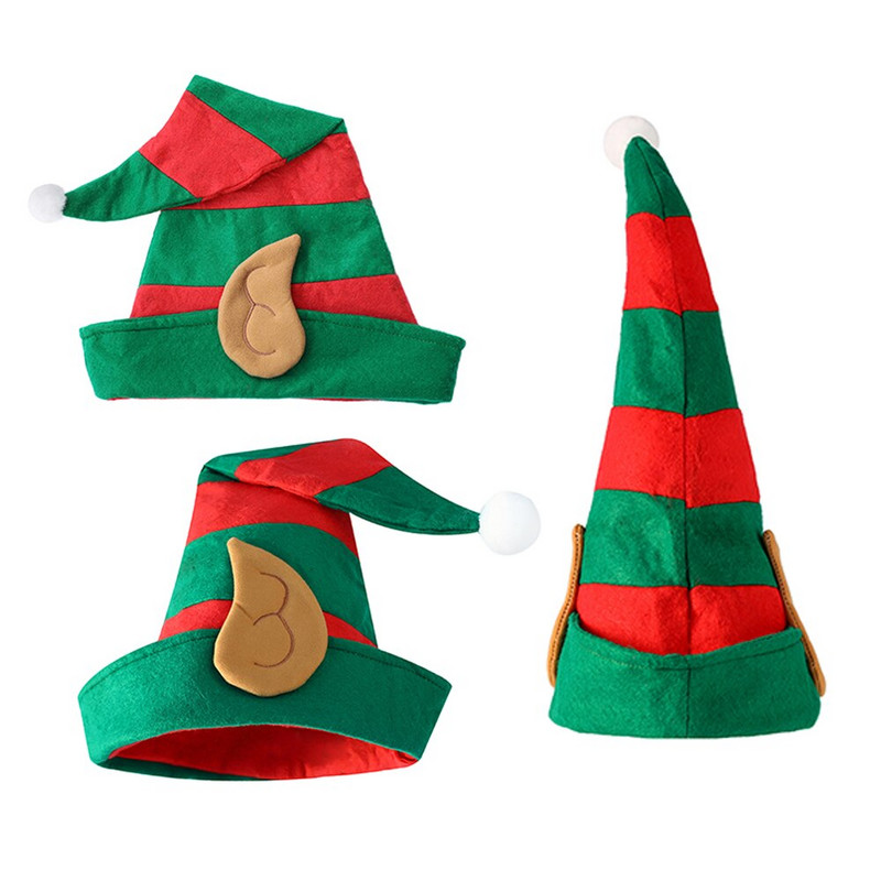 2023 Pălărie de Crăciun de pluș Elf Pălărie de Moș Crăciun Ornament de decorare Șapcă de Crăciun Pălării de curcan Recuzită de petrecere de Anul Nou Articole de decor