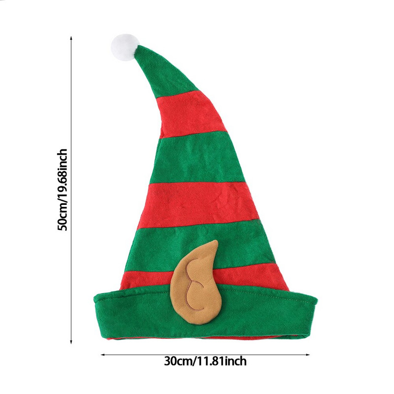 2023 Pălărie de Crăciun de pluș Elf Pălărie de Moș Crăciun Ornament de decorare Șapcă de Crăciun Pălării de curcan Recuzită de petrecere de Anul Nou Articole de decor
