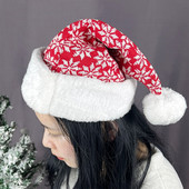 2023. Nova godina Snježna pahuljica Elk Deblji plišani šeširi Odrasli Djeca Božićni šeširi Zimska topla kapa Dekoracija božićne zabave Navidad Noel Poklon