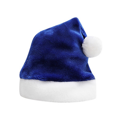 Božićni šešir Božićni blagdanski šeširi za odrasle Baršunasti udobni božićni šešir Podebljani klasični za Božić Novu godinu Dropshipping