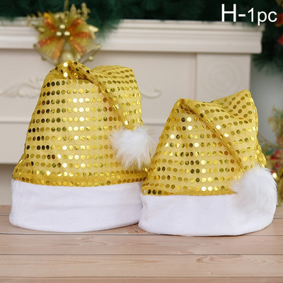 Pălărie de Crăciun tricotată 2023 Pompon drăguț Copii Adulti Crăciun Moale Căciulă de Moș Crăciun Cadou pentru copii de Anul Nou Natal Natal Decorat