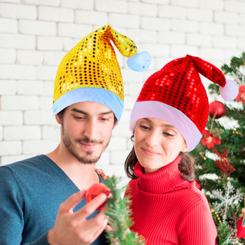 Χριστουγεννιάτικο καπέλο για ενήλικες Κλασικό κόκκινο Χριστουγεννιάτικο καπέλο για γιορτινό πάρτι Μπομπονιέρες για κορίτσια για Παιδιά 8-12 #50g
