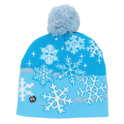 OurWarm Led Light Βαμβακερό Χριστουγεννιάτικο Καπέλο Πλεκτό Καπέλο Beanie Παιδικά Ενήλικες Παιδικό Καπέλο Διακόσμηση Χριστουγεννιάτικου πάρτι Δώρα Πρωτοχρονιάς