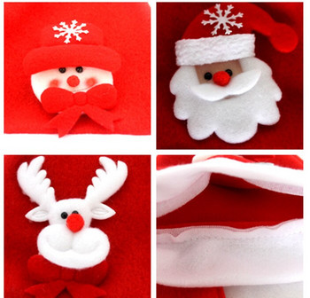 Χονδρική 12 τεμ./παρτίδα Χριστουγεννιάτικο καπέλο παιδικού στυλ Παιδιά Άγιος Βασίλης Τάρανδος Χιονάνθρωπος Χαριτωμένο καπέλο για πάρτι Παιδικό καπέλο χριστουγεννιάτικου δώρου