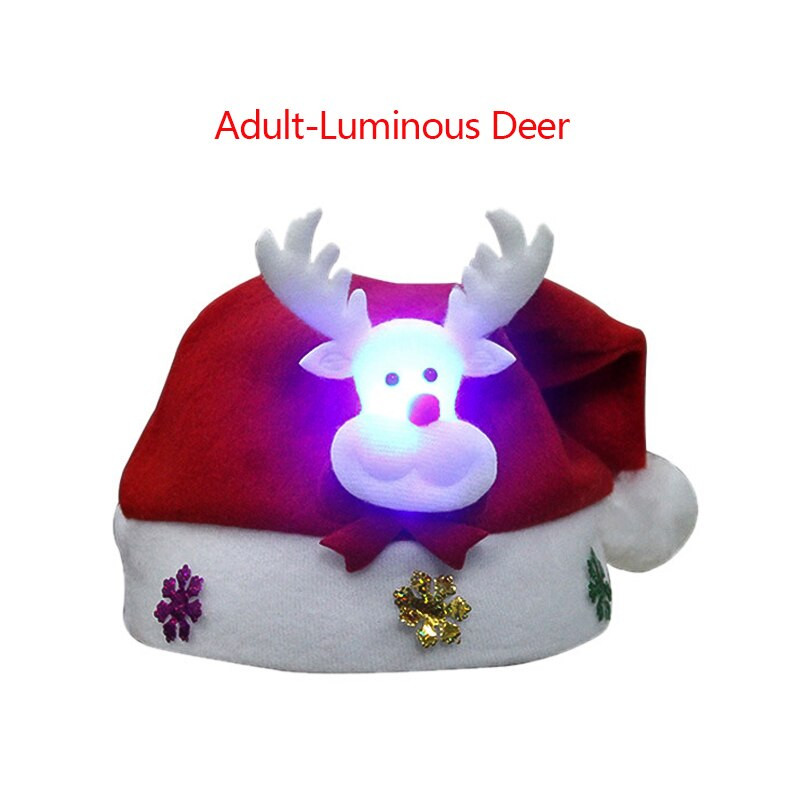 Καπέλο για ενήλικες Χριστουγεννιάτικα δώρα Καπέλα LED Καπέλο LED Elk καπέλο Santa Φώτα LED Καπέλο Παιδικά Καπέλα LED Φωτεινά καπέλα Χριστουγεννιάτικα καπέλα για ενήλικες Καπέλο Άγιου Βασίλη