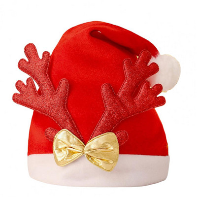 Hea välimusega jõulumüts Pehme lumememm Jõuluvana Täiskasvanute Lastemüts Veniv erksavärviline jõulupeomüts peoks