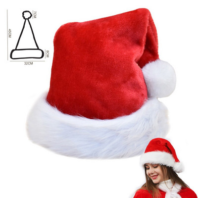 Весела Коледа Шапки с LED светеща декорация Орнамент Xmas Navidad Подаръци Честита Нова Година Шапка Снежен човек ElK Дядо Коледа за дете