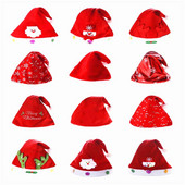 12 kom/lot božićna kapa s crtanim Djedom Božićnjakom, dlakava kapa za djecu i odrasle, dodaci za blagdanske zabave na veliko