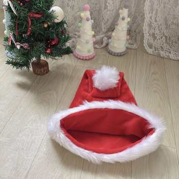 Χριστουγεννιάτικο Μαύρο Κόκκινο Λούτρινο Καπέλο Santa Novelty Καπέλο Παιδικά Χριστουγεννιάτικα στολίδια 2023 Πρωτοχρονιάτικο Σπίτι Άγιος Βασίλης Δώρο για πάρτι