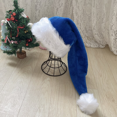 Χριστουγεννιάτικο Μαύρο Κόκκινο Λούτρινο Καπέλο Santa Novelty Καπέλο Παιδικά Χριστουγεννιάτικα στολίδια 2023 Πρωτοχρονιάτικο Σπίτι Άγιος Βασίλης Δώρο για πάρτι