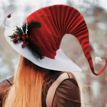 Коледен елф филцова шапка Шапка на вещица Голяма коледна шапка за коледно парти Реквизит Дърво Орнамент Парти за коледен подарък