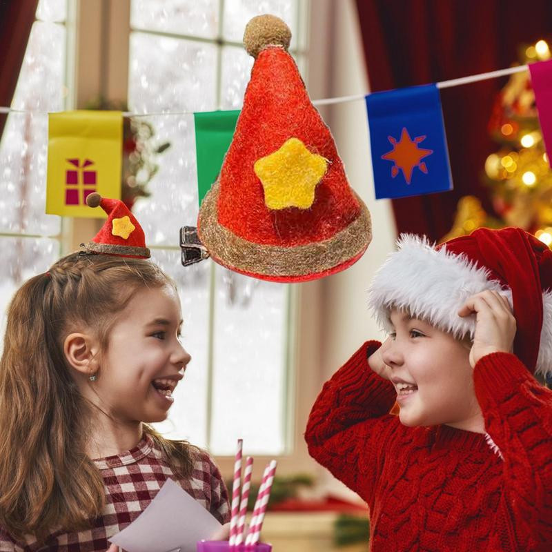 Kalėdiniai segtukai mergaitėms Graži kalėdinė plaukų segtukas šventinė dovana išskirtinė žvaigždės plaukų segtukas Kalėdų Helovino dekoravimui