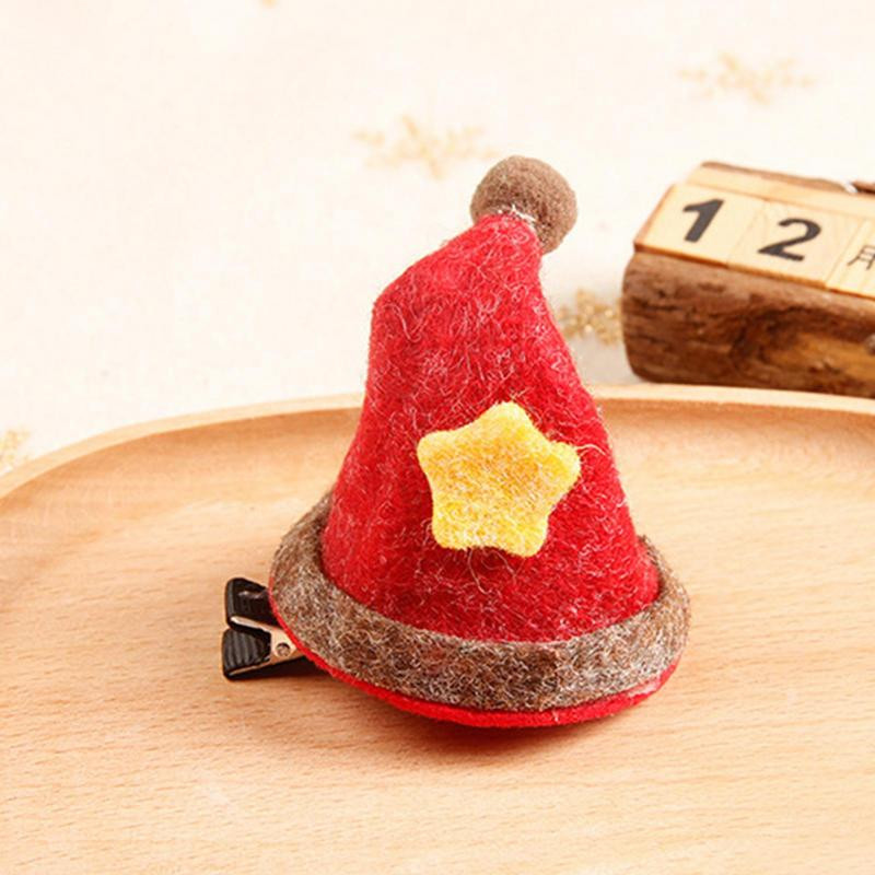 Kalėdiniai segtukai mergaitėms Graži kalėdinė plaukų segtukas šventinė dovana išskirtinė žvaigždės plaukų segtukas Kalėdų Helovino dekoravimui