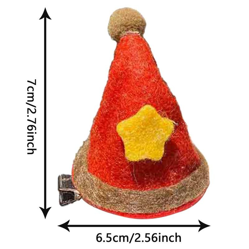 Kalėdiniai segtukai mergaitėms Graži kalėdinė plaukų segtukas šventinė dovana išskirtinė žvaigždės plaukų segtukas Kalėdų Helovino dekoravimui