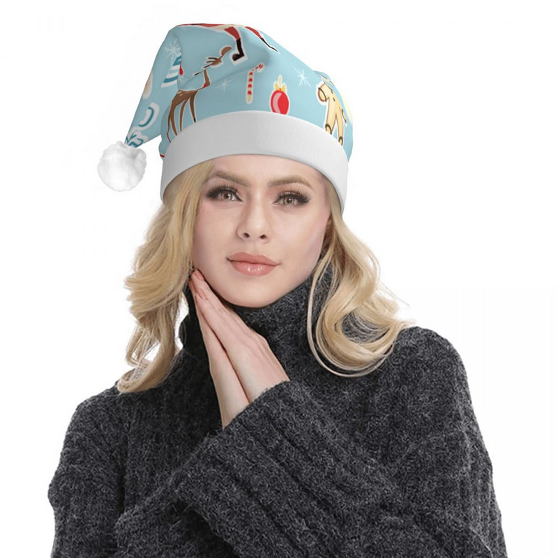 Sretan Božić 10 božićnih šešira Djed Božićnjak Sjajne novogodišnje božićne dekoracije