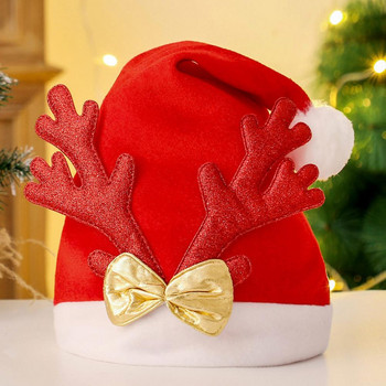 Атрактивна коледна шапка, която може да се мие, запазва топлината, триъгълник, лос, снежен човек, декор на шапка на Дядо Коледа