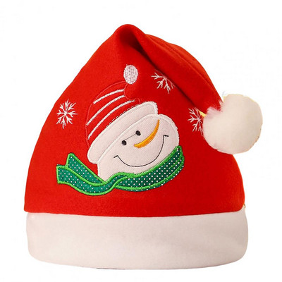 Pălărie de Crăciun atractivă, lavabilă, menține la cald Triunghiul Elk Om de zăpadă Moș Crăciun Decor șapcă