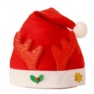 Pălărie de Crăciun atractivă, lavabilă, menține la cald Triunghiul Elk Om de zăpadă Moș Crăciun Decor șapcă
