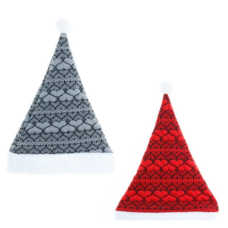 1 бр. Висококачествена плюшена плетена коледна шапка Парад на Дядо Коледа Плетена шапка Празнична шапка Коледна украса Новогодишен подарък