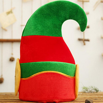 Καπέλο Ξωτικού με Αυτιά Χριστουγεννιάτικο Καπέλο Ξωτικού Καπέλο Ξωτικού για Χριστουγεννιάτικες Στολές Αξεσουάρ Διακόσμηση πάρτι Κόκκινο/Πράσινο