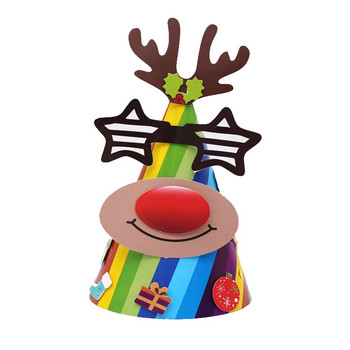 4 бр. Шапка Коледна шапка Дебел мъжки орнамент Стара снежинка Кариран Коледен домашен декор Син Коледен орнамент Безплатна доставка 2022 г.