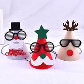 1PC коледна шапка Карикатура Дядо Коледа Лос Снежен човек Весела Коледа Шапка Коледни декорации за дома Консумативи за коледно парти