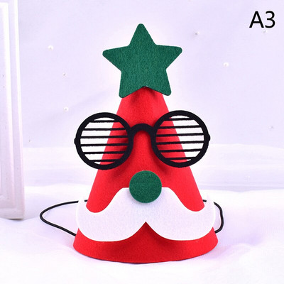 1PC коледна шапка Карикатура Дядо Коледа Лос Снежен човек Весела Коледа Шапка Коледни декорации за дома Консумативи за коледно парти