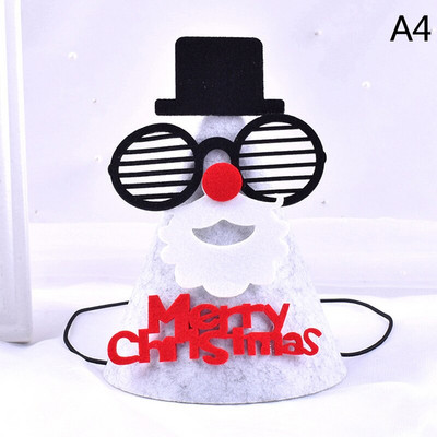 1PC коледна шапка Карикатура Дядо Коледа Лос Снежен човек Весела Коледа Шапка Коледни декорации за дома Консумативи за коледно парти