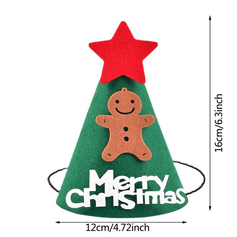 1PC коледна шапка Карикатура Дядо Коледа Лос Снежен човек Весела Коледа Шапка Коледни декорации за дома Консумативи за коледно парти