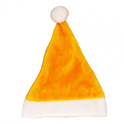 Коледна шапка Плюшена шапка на Дядо Коледа Многоцветни топли меки аксесоари за класически костюми Удобна къса плюшена шапка Консумативи за парти