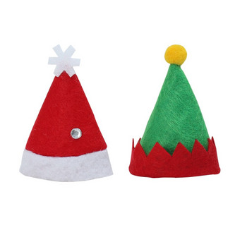 10 бр. Lollipop шапки Lollipop Candy Hat Коледни шапки Lollipop Коледни джобни прибори за хранене Elf Lollipop Hat Коледна шапка Lollipop