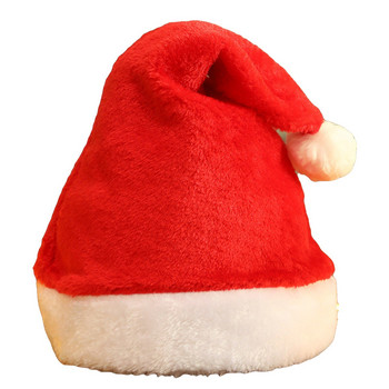 1 τεμάχιο χριστουγεννιάτικα καπέλα κόκκινο χρώμα Χωρίς φωτισμό Πρωτοχρονιάτικο διακοσμητικό πανί Υλικό 28cmX35cm Άγιος Βασίλης navidad καπέλα Φεστιβάλ