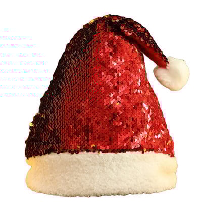 1 komad božićne kape crvene boje Neosvijetljena tkanina za novogodišnje ukrase Materijal 28cmX35cm Djed Mraz navidad kape Festival