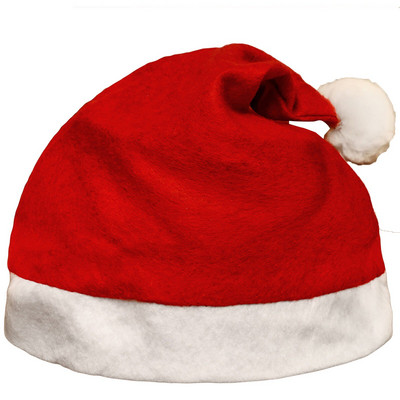 1 komad božićne kape crvene boje Neosvijetljena tkanina za novogodišnje ukrase Materijal 28cmX35cm Djed Mraz navidad kape Festival