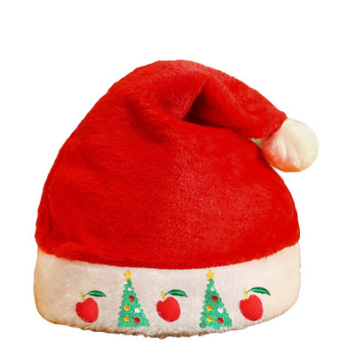 1 komad božićne kape crvene boje Neosvijetljena tkanina za novogodišnje ukrase Materijal 28cmX35cm Djed Mraz navidad kape Festival