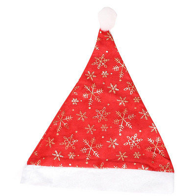 1 komad božićne kape crvene boje Neosvijetljena tkanina za novogodišnje ukrase Materijal 28cmX35cm Djed Mraz navidad kape Festival