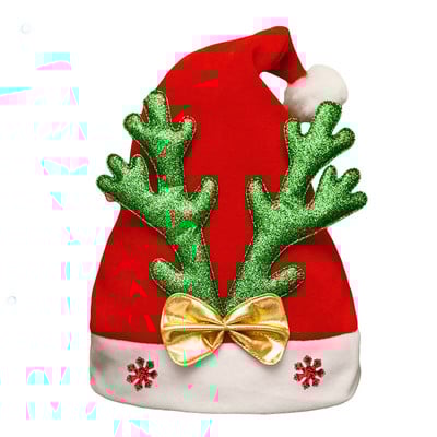 1 komad božićne kape crvene boje Neosvijetljena tkanina za novogodišnje ukrase Materijal 28cmX35cm Djed Mraz navidad kape Festival