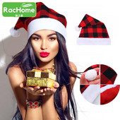 1/3/5 tk jõulumüts Punane must ruuduline jõuluvana mütsid Häid jõulukaunistusi Head uut aastat kingitus kodukaunistus Kaunistus jõuluvana mütsid