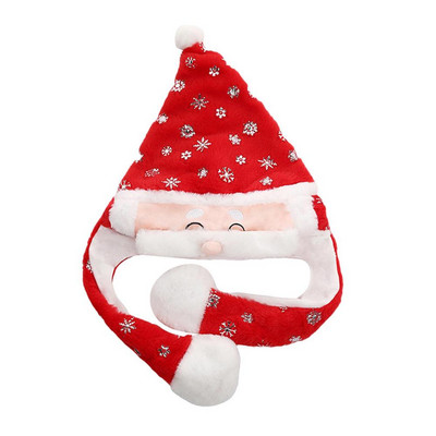 Pălărie de Crăciun Pălărie drăguță cu urechi de elan Căciulă de săritură moale în mișcare Jucărie amuzantă Fete Desene animate Kawaii Pălărie de pluș Cadou pentru copii adulți 2023 Nou