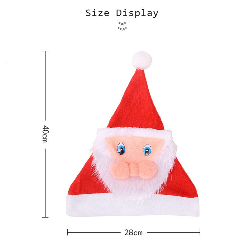 Pălării de Crăciun din catifea aurie Pălării de Moș Crăciun Pălării pentru copii Decorațiuni de Crăciun Recuzită de petrecere de An Nou Fericit Costume de Crăciun