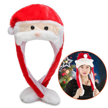 1 ΤΕΜ χαριτωμένα χριστουγεννιάτικα καπέλα LED λαμπερά φανέλα Χριστουγεννιάτικα καπέλα υψηλής ποιότητας Χριστουγεννιάτικα καπέλα Άγιου Βασίλη Δώρα Χριστουγέννων Δώρα Χριστουγέννων