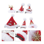 Jõulud Juukseklambrid Jõuluvana Punane Juuksenõel Peakate Aksessuaarid Sukad Stopper Barrettes Peokinkimine Ilusad juuksenõelad