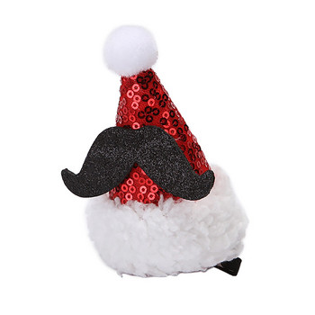 Щипка за коса Коледна шапка Ръчно изработени прекрасни шапки Фестивални консумативи Фиби за коса