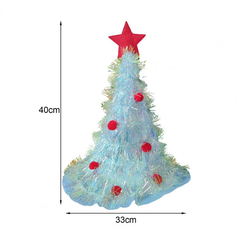 Moodne jõulumüts Unisex Suurendab pidulikku atmosfääri šikk lapseliku lindiga jõulumüts