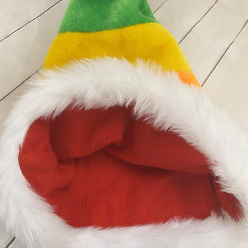 Πολύχρωμο Χριστουγεννιάτικο καπέλο Πρωτοχρονιάτικο Χιονάνθρωπος ElK Καπέλα Άγιου Βασίλη για Παιδιά Παιδιά Ενήλικες Χριστουγεννιάτικο Δώρο Διακόσμηση