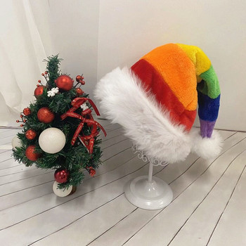 Πολύχρωμο Χριστουγεννιάτικο καπέλο Πρωτοχρονιάτικο Χιονάνθρωπος ElK Καπέλα Άγιου Βασίλη για Παιδιά Παιδιά Ενήλικες Χριστουγεννιάτικο Δώρο Διακόσμηση