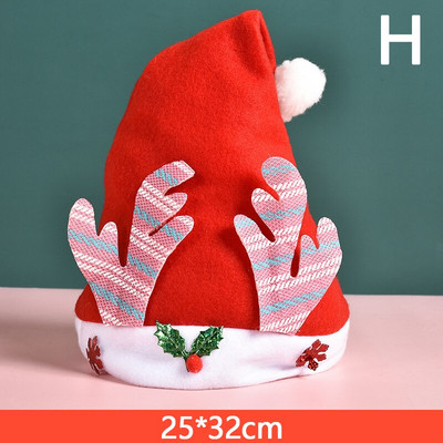 Miela kalėdinė Kalėdų Senelio kepurė Raudonos kepurės kalėdiniam papuošimui Kalėdų Senelio kostiumas Kalėdų vakarėlio reikmenys Vestuvių dekoravimas