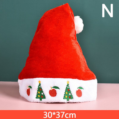 Miela kalėdinė Kalėdų Senelio kepurė Raudonos kepurės kalėdiniam papuošimui Kalėdų Senelio kostiumas Kalėdų vakarėlio reikmenys Vestuvių dekoravimas