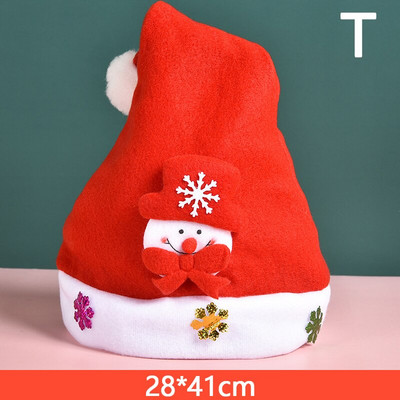 Miela kalėdinė Kalėdų Senelio kepurė Raudonos kepurės kalėdiniam papuošimui Kalėdų Senelio kostiumas Kalėdų vakarėlio reikmenys Vestuvių dekoravimas