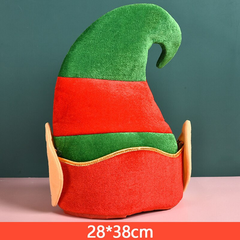 Miela kalėdinė Kalėdų Senelio kepurė Raudonos kepurės kalėdiniam papuošimui Kalėdų Senelio kostiumas Kalėdų vakarėlio reikmenys Vestuvių dekoravimas